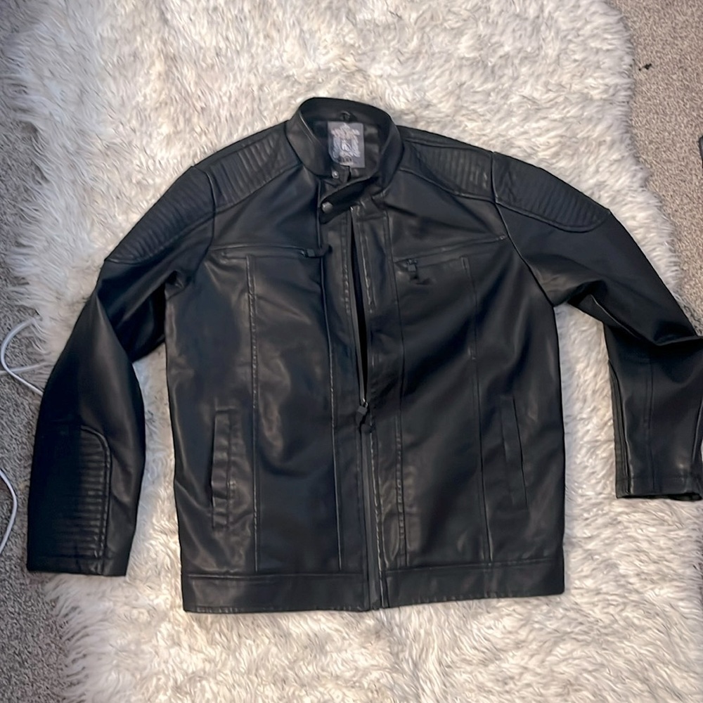 Faux leather jacket